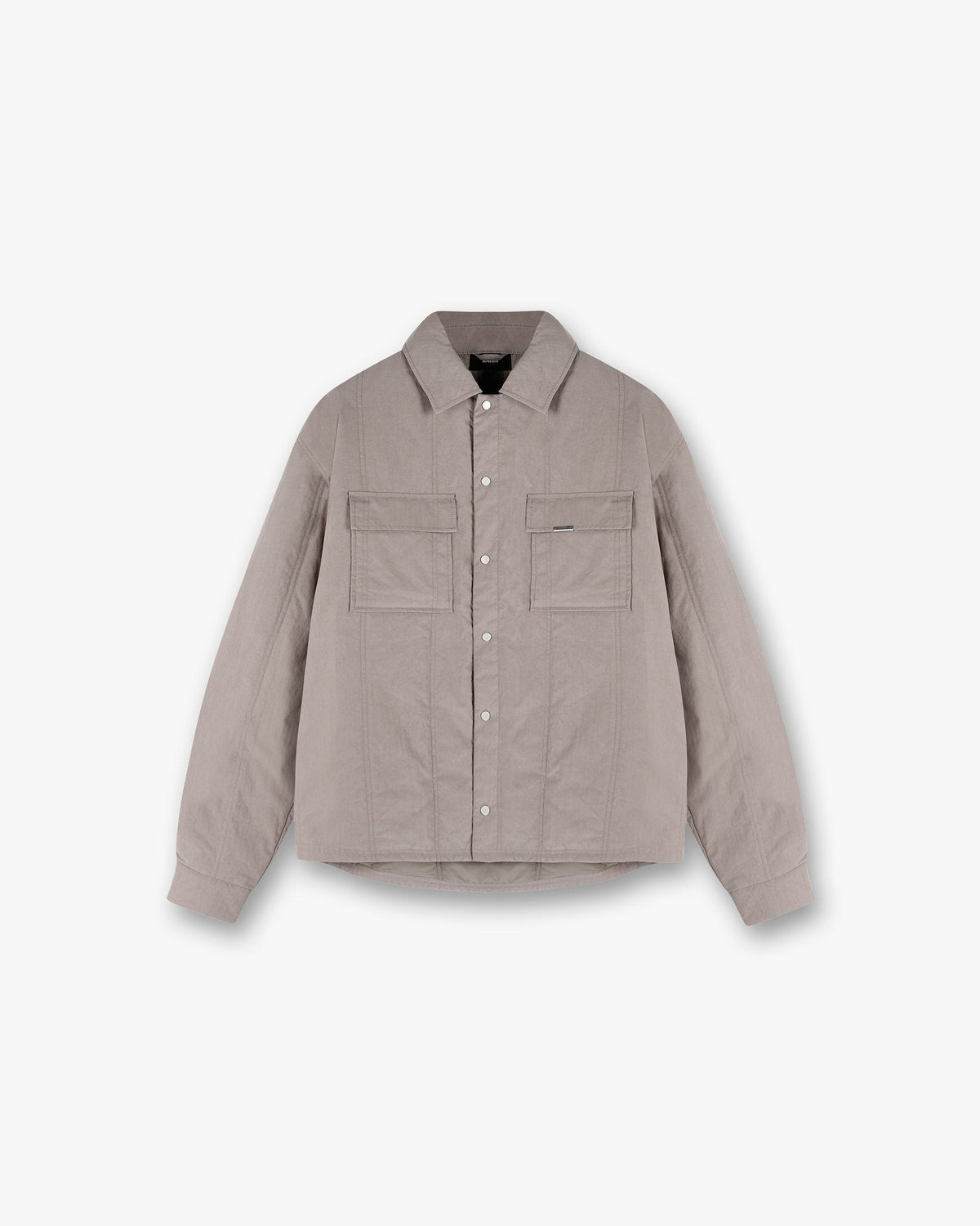 Quilted Overshirt - Mid Grey
