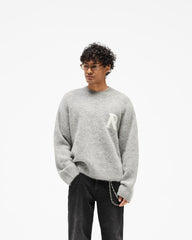 Logo Knit Sweater - Grey