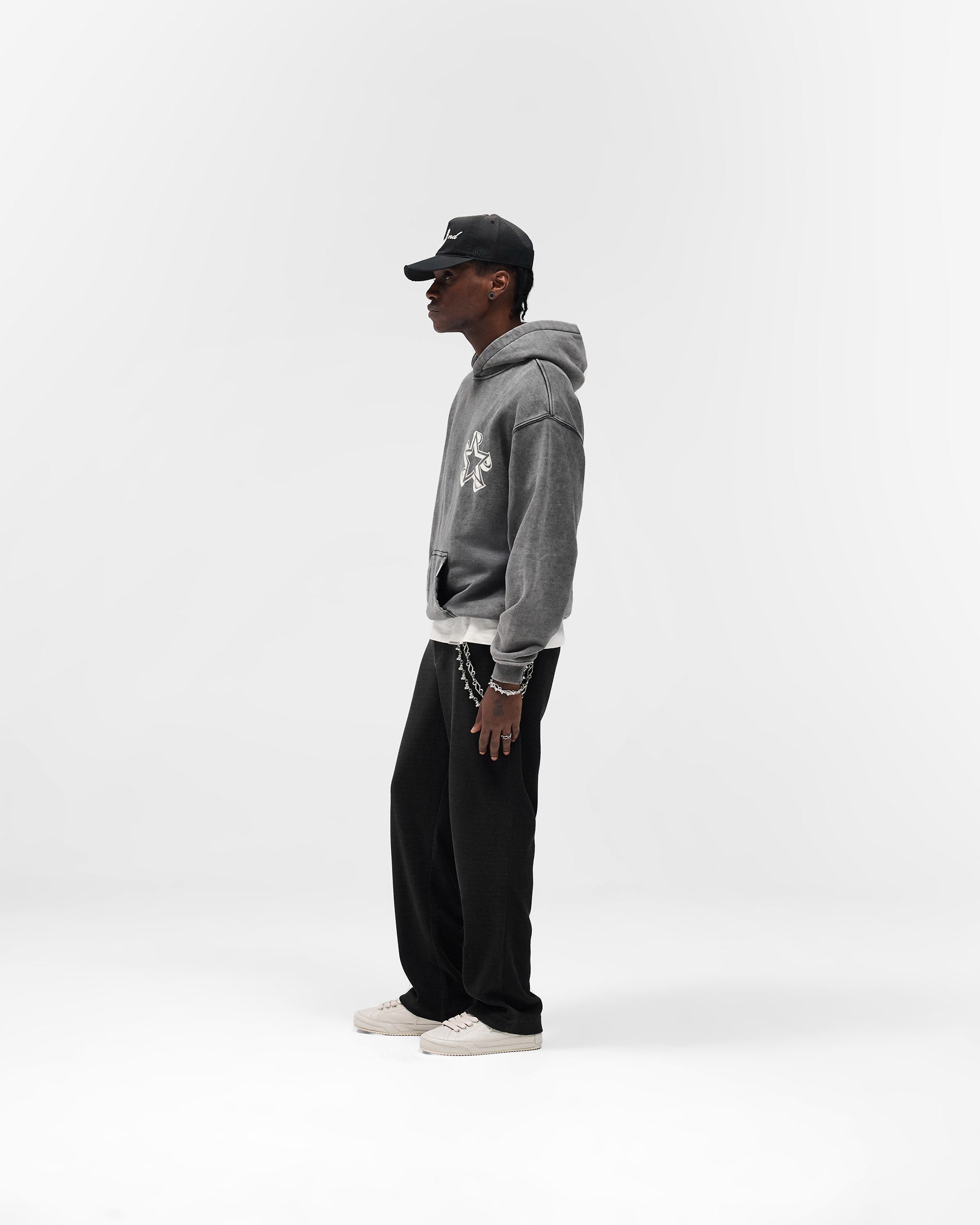 Ribbed Hybrid Pant - Washed Black