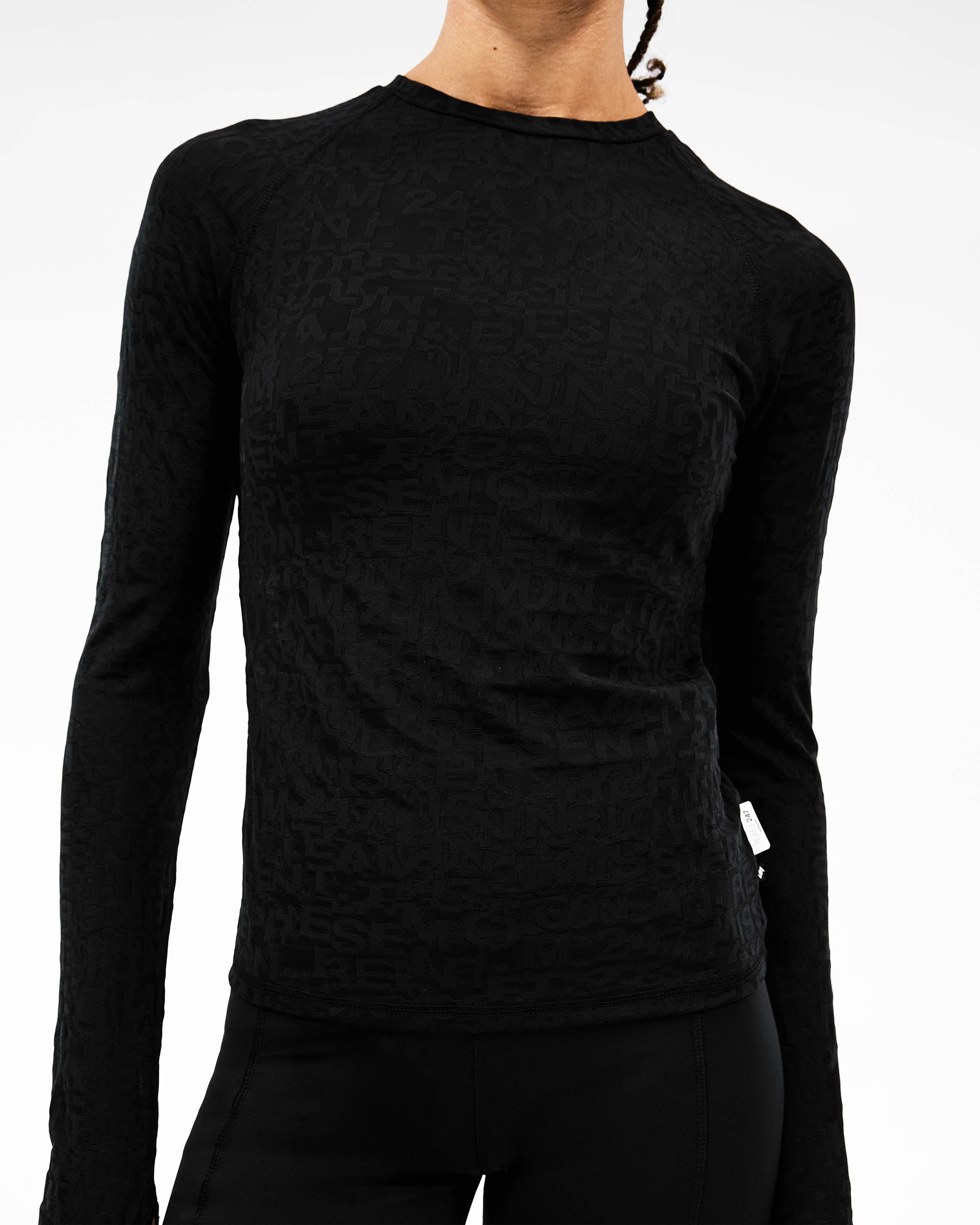 247 Performance Burnout Long Sleeve - Black