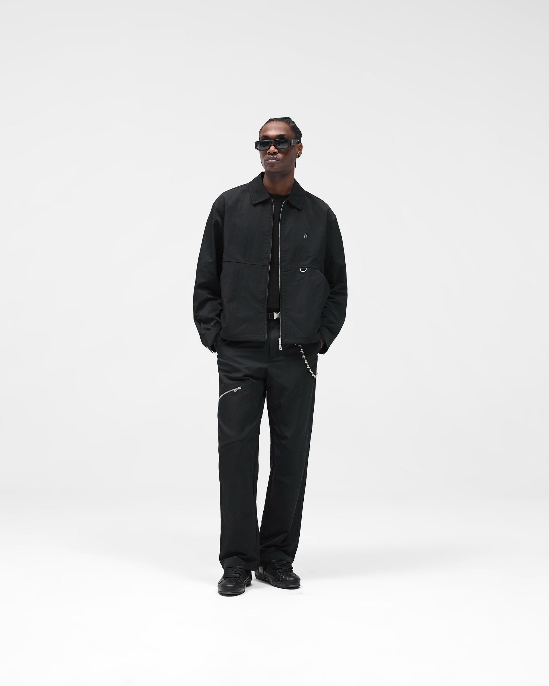 Nylon Overshirt - Jet Black