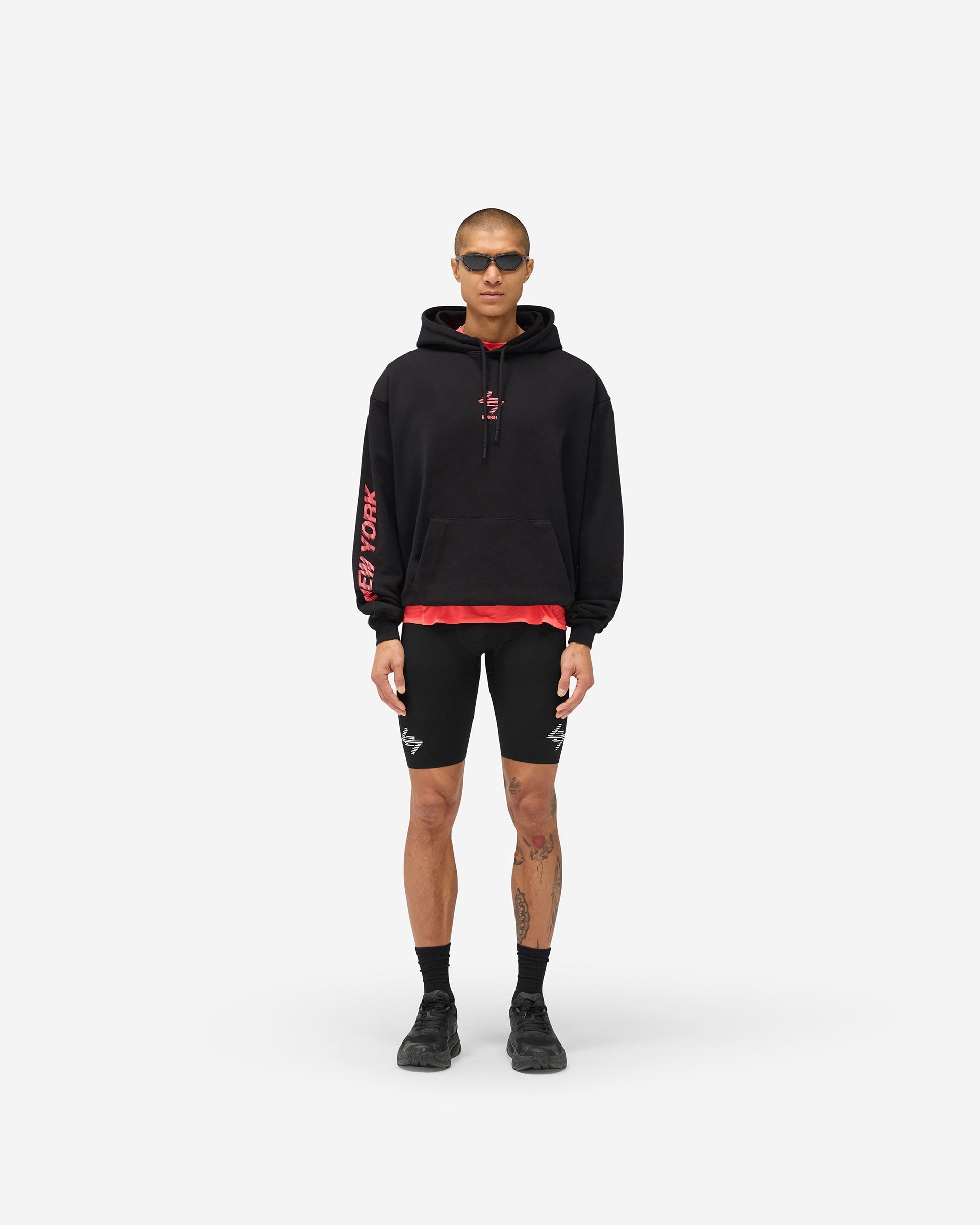 247 New York Hoodie - Black Pink