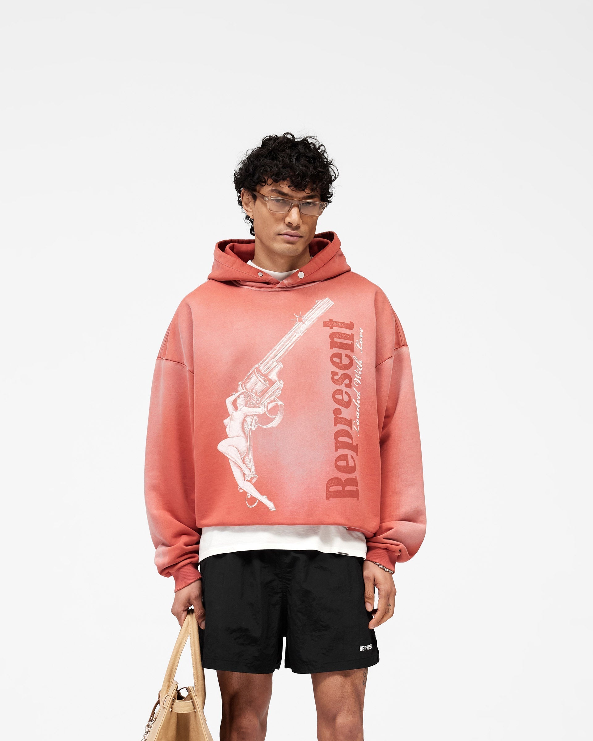 Loaded With Love Hoodie - Withered Rose