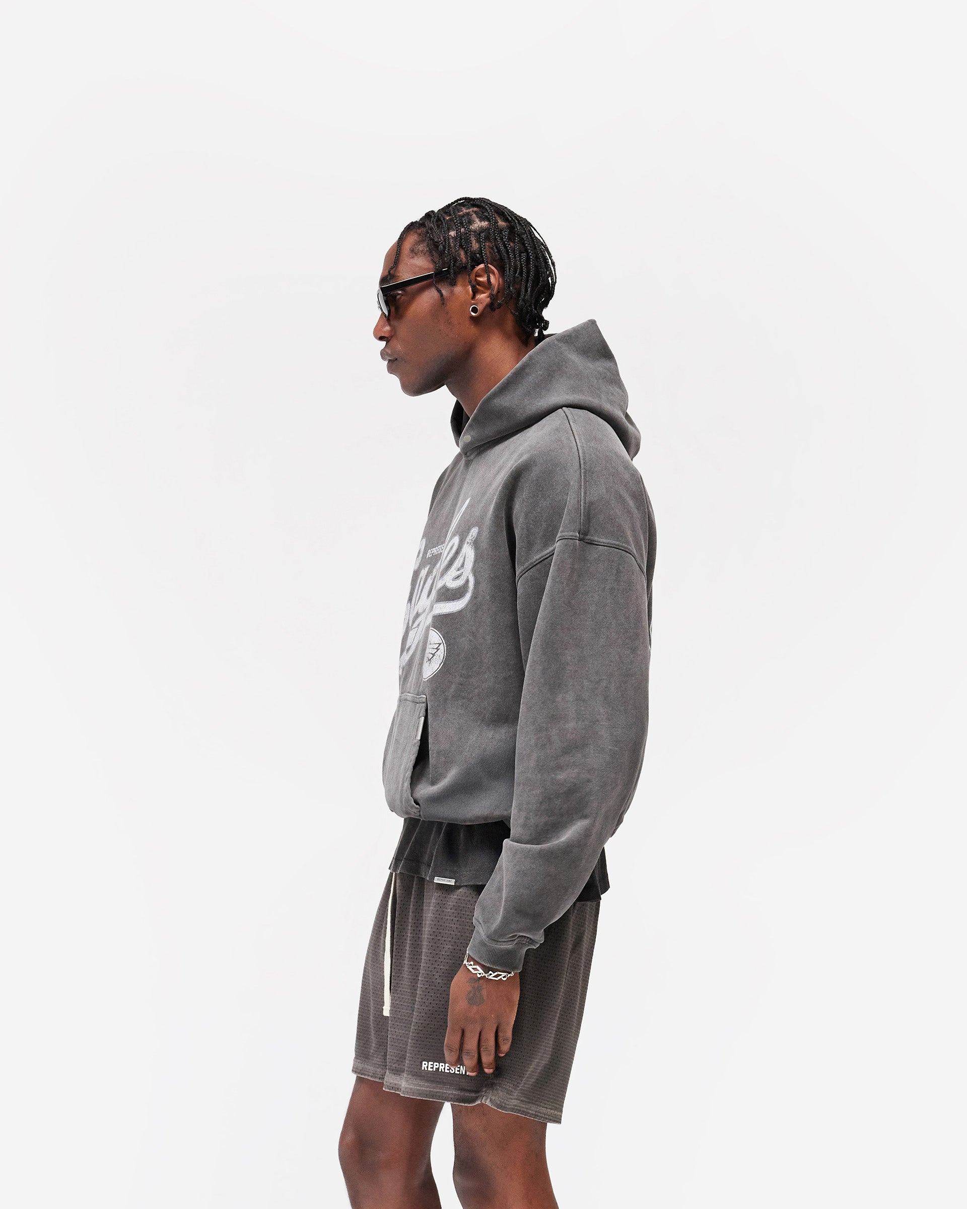 Philadelphia Eagles x Represent Hoodie - Vintage Grey