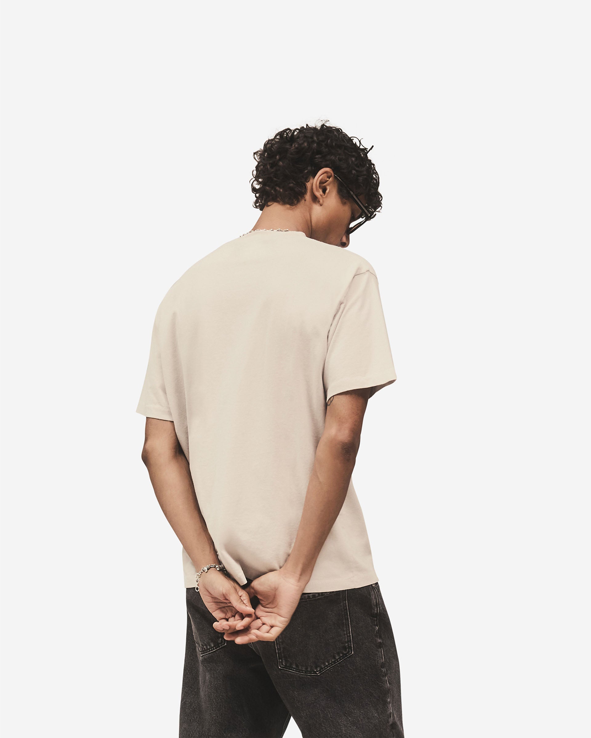 Metal Block Logo T-Shirt - Concrete