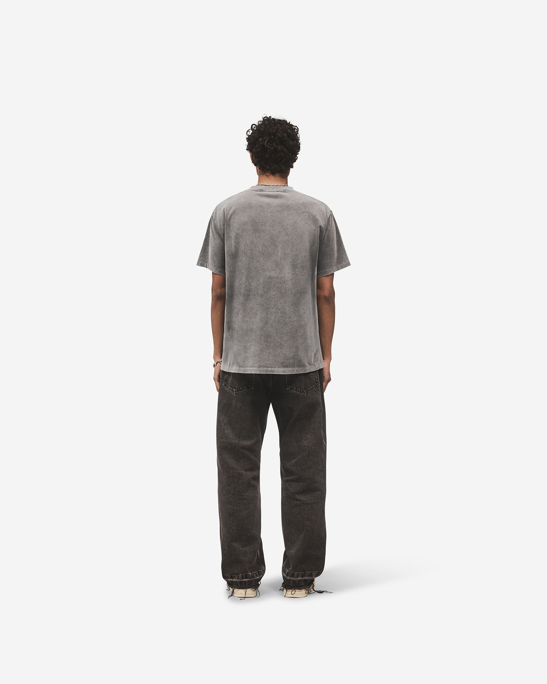 Metal Initial R T-Shirt - Vintage Grey
