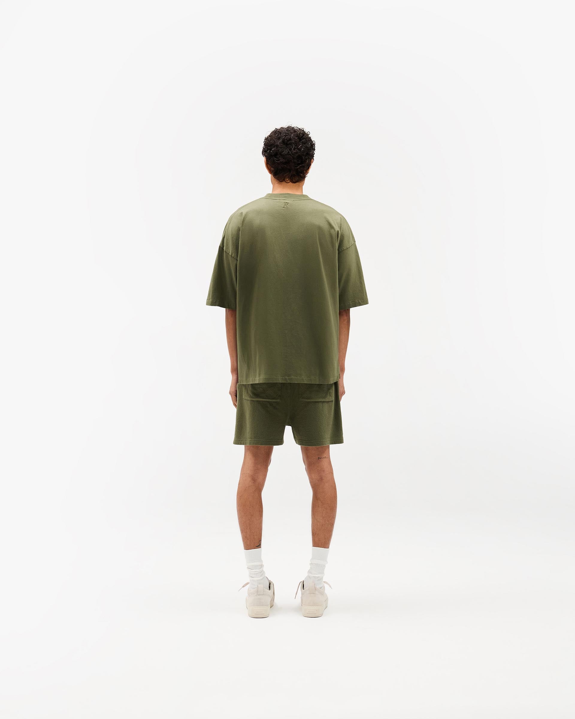 Initial Mesh Shorts - Army Green