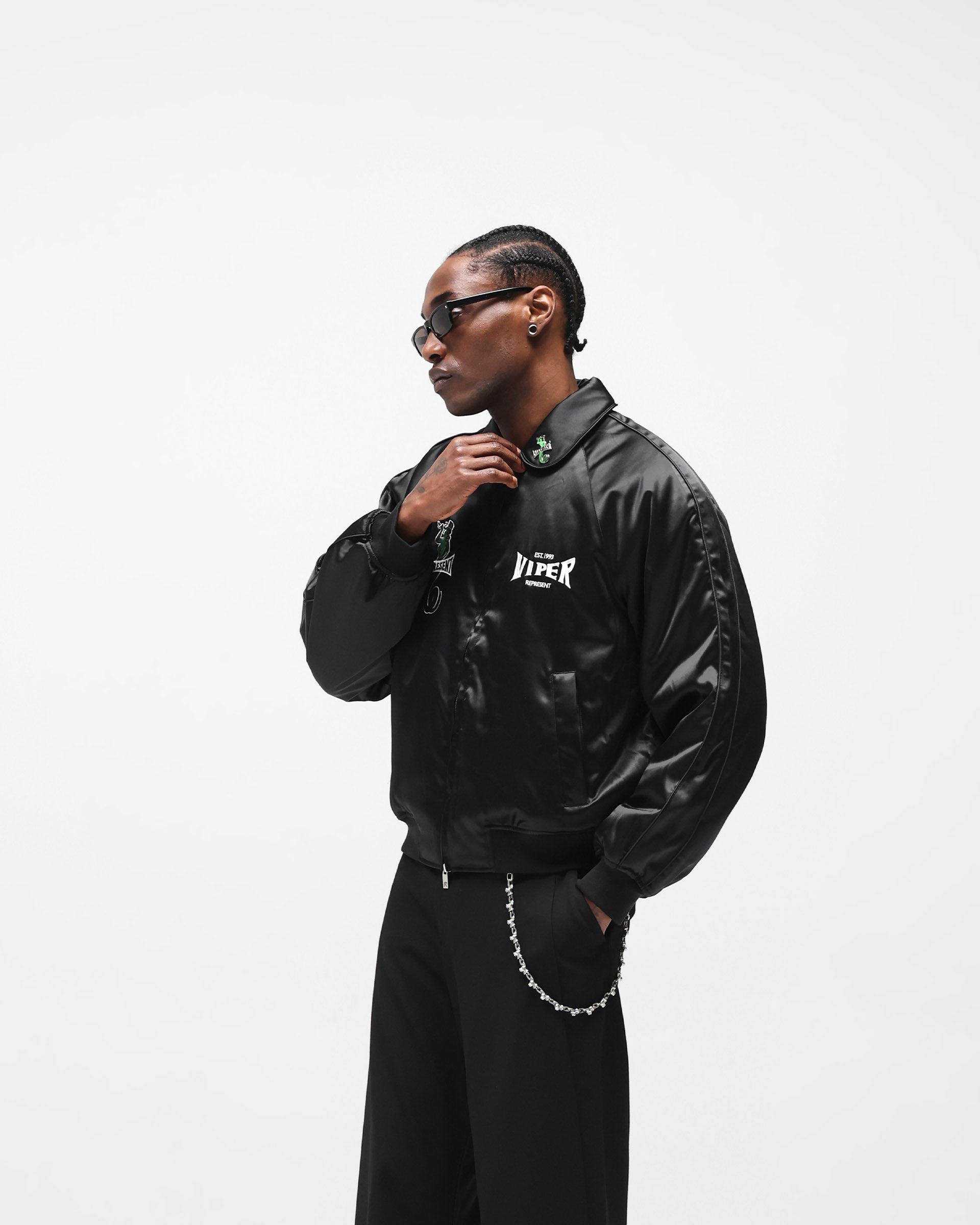 Represent x Viper Souvenir Jacket - Jet Black